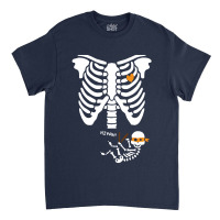 Pregnant Skeleton Baby Costume Halloween Maternity Ninja Ladies Classic T-shirt | Artistshot