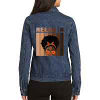 Black History Is American History For Basketball Black Woman T Shirt Ladies Denim Jacket | Artistshot