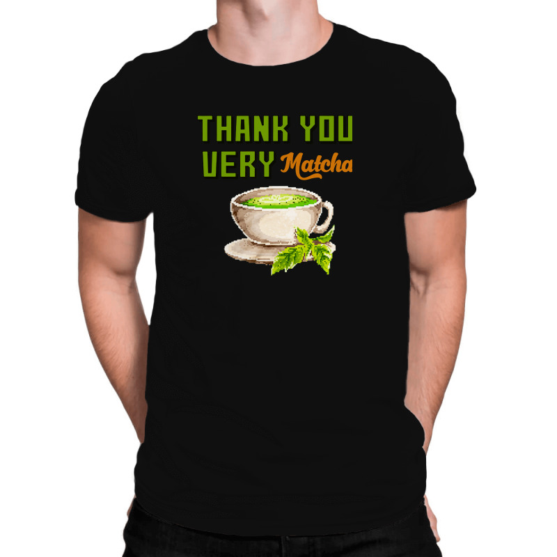 Thank You Very Matcha Food Pun All Over Men's T-shirt | Artistshot