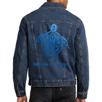 Panama City Beach Fl Tribal Tattoo Blue Sea Turtle Souvenirs T Shirt Men Denim Jacket | Artistshot