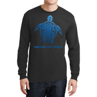 Panama City Beach Fl Tribal Tattoo Blue Sea Turtle Souvenirs T Shirt Long Sleeve Shirts | Artistshot