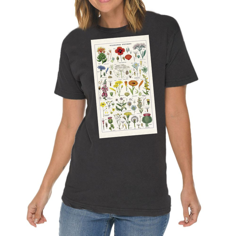 Flower Market Fwild  Tea Towel Cav Vintage T-Shirt by Cheryl J McSwain | Artistshot