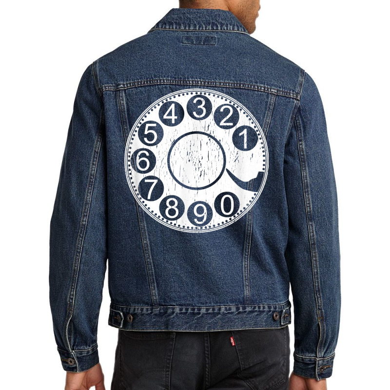 Rotary Dial Phone Landline T Shirt Men Denim Jacket by sabadmscoastlw | Artistshot