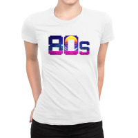 80s Vaporwave Ladies Fitted T-shirt | Artistshot