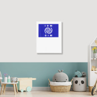 International Organization For Migration (iom) Flag T Shirt Portrait Canvas Print | Artistshot