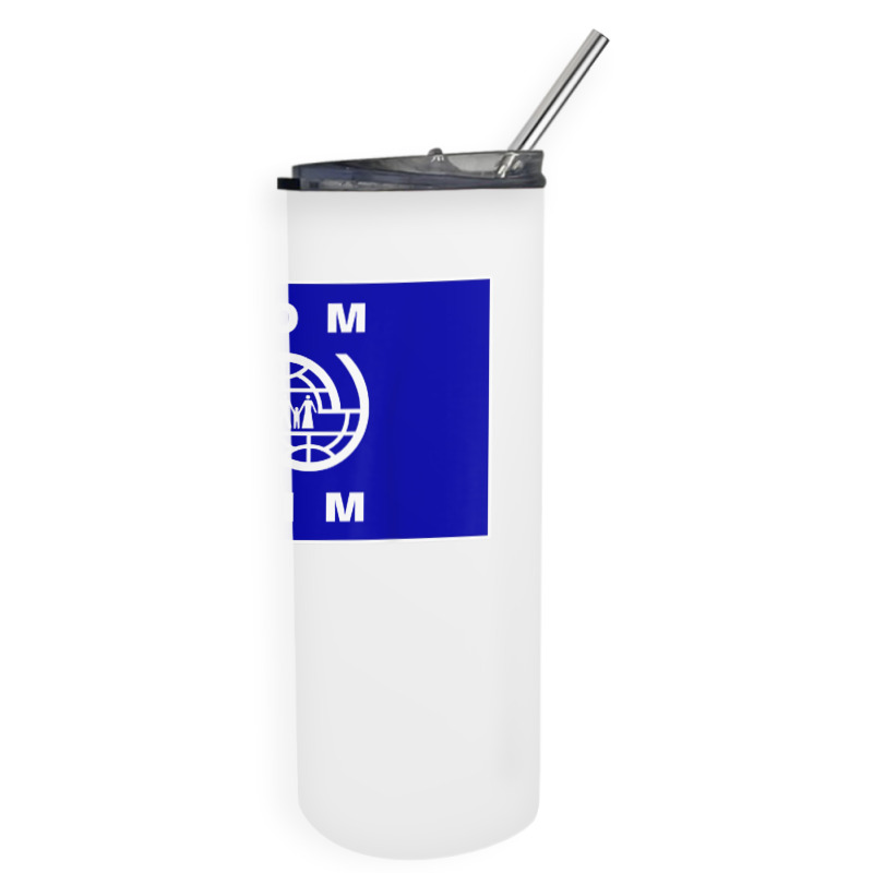 International Organization For Migration (iom) Flag T Shirt Skinny Tumbler | Artistshot