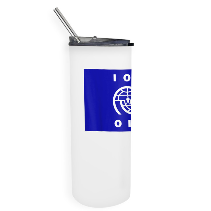 International Organization For Migration (iom) Flag T Shirt Skinny Tumbler | Artistshot