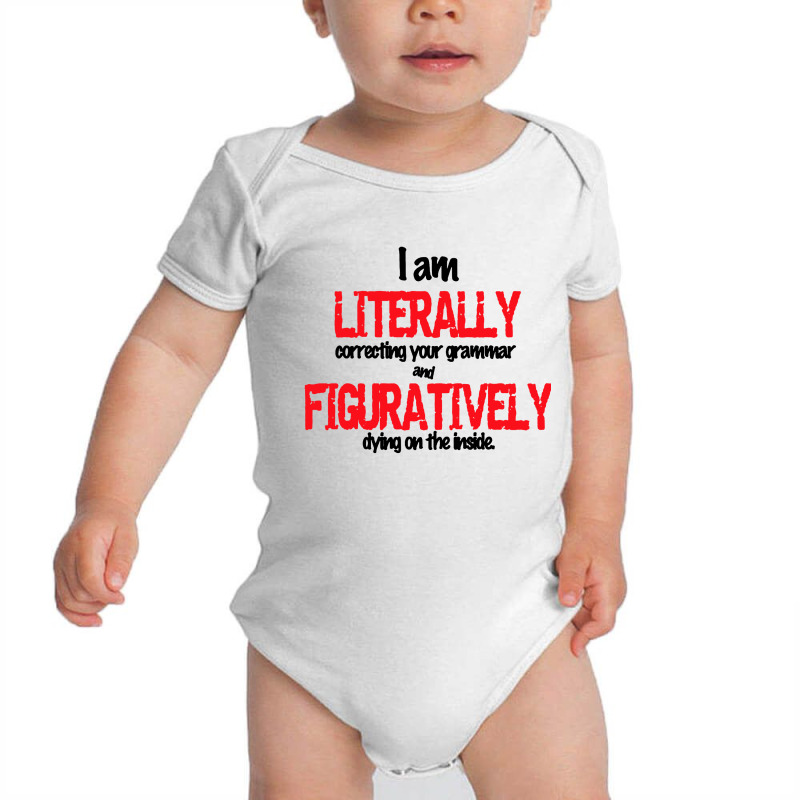 Correcting Grammar Baby Bodysuit by LA Bold | Artistshot