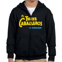 The Three Caballeros Title Card Youth Zipper Hoodie | Artistshot