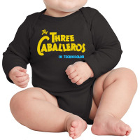 The Three Caballeros Title Card Long Sleeve Baby Bodysuit | Artistshot