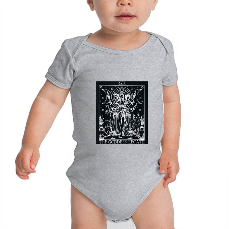 Hecate Tarot Card Triple Moon Goddess Witch Wiccan Pagan 1 Baby Bodysuit by gulatotal | Artistshot