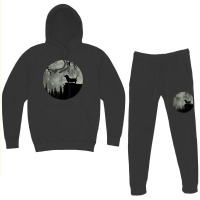 Baset Hound And Moon Halloween Spooky Dog Hoodie & Jogger Set | Artistshot