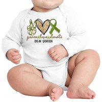 Womens Organ Donation Peace, Love, Donate, Give Someone Life Donate V Long Sleeve Baby Bodysuit | Artistshot