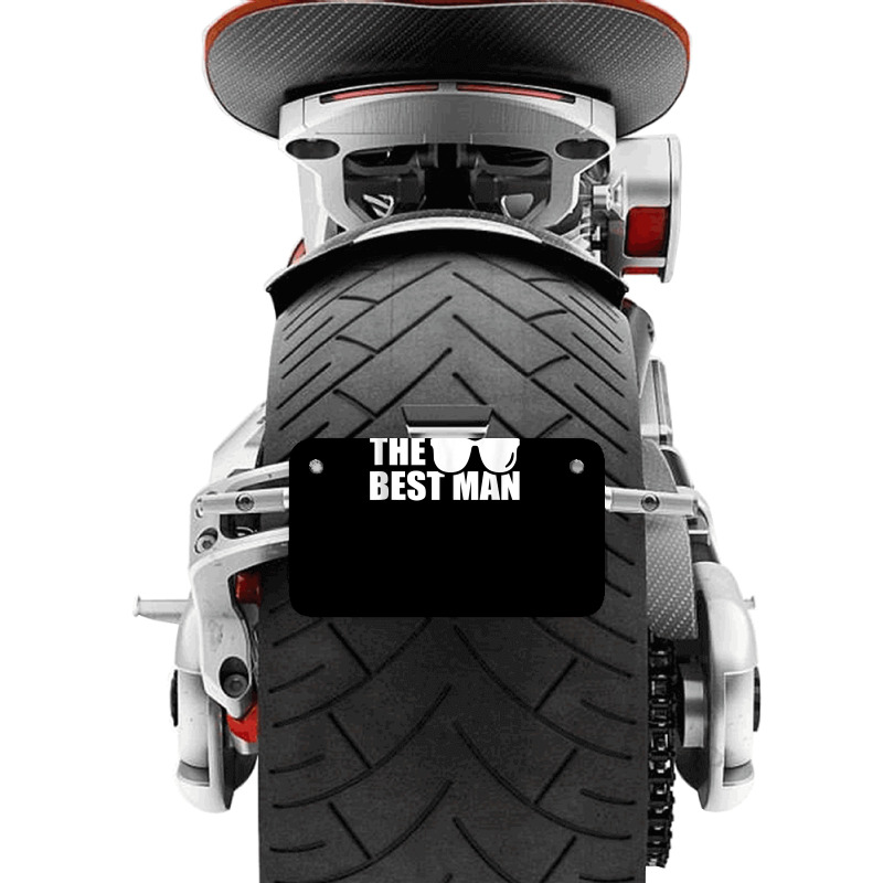 The Best Man Bachelor Party Tank Top Motorcycle License Plate | Artistshot