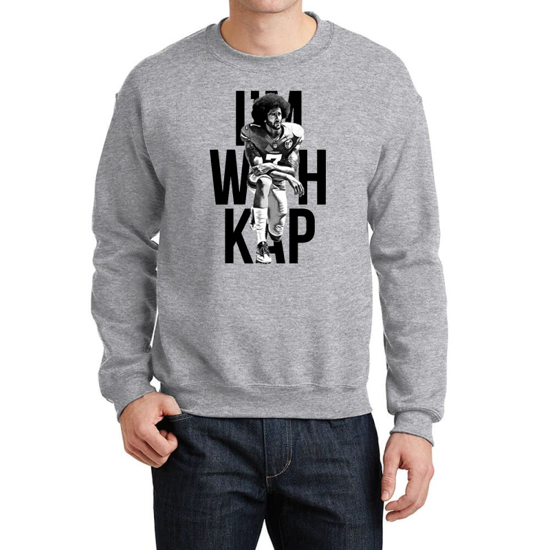 Im With Kap   Black Crewneck Sweatshirt | Artistshot