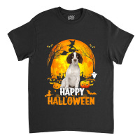 Cavalier King Dog Happy Halloween Day With The Moon Pumpkin Classic T-shirt | Artistshot