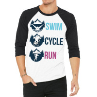 Swim Cycle Run 3/4 Sleeve Shirt | Artistshot
