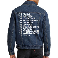 The Parables Of Jesus T Shirt Men Denim Jacket | Artistshot