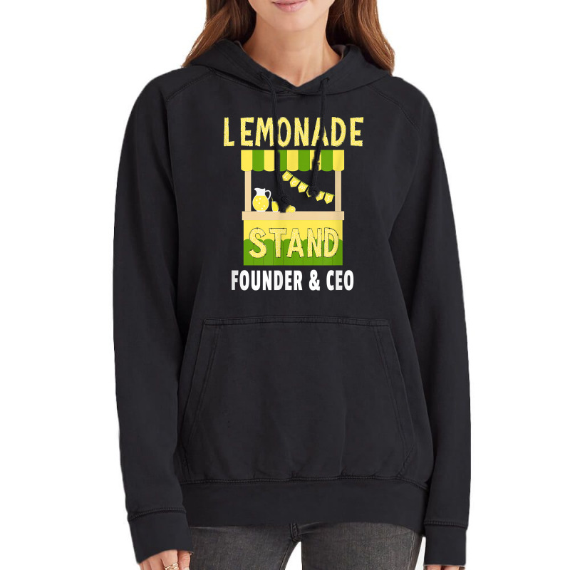 Lemonade Stand Founder & Ceo   Lemon Juice Drink Lover T Shirt Vintage Hoodie | Artistshot