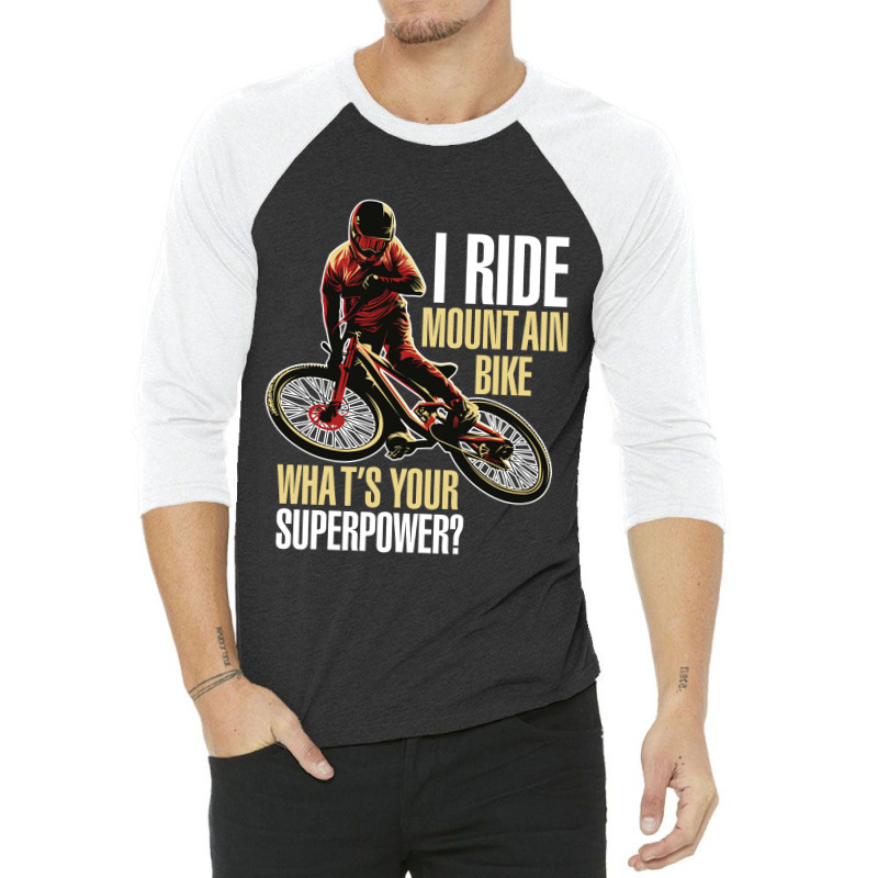 I Ride Mountain Bike 3/4 Sleeve Shirt | Artistshot