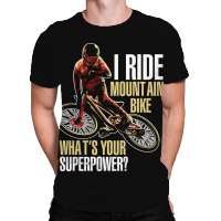 I Ride Mountain Bike All Over Men's T-shirt | Artistshot