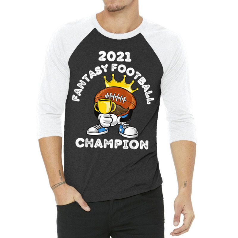 Funny 2021 Fantasy Football Champion Fantasy League Winner T Shirt Cop 3/4 Sleeve Shirt | Artistshot