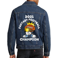 Funny 2021 Fantasy Football Champion Fantasy League Winner T Shirt Cop Men Denim Jacket | Artistshot