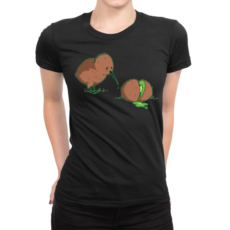 Lament Of The Kiwi Ladies Fitted T-Shirt by sayasiti | Artistshot