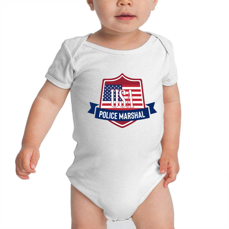 Usa Police Marshal Baby Bodysuit by sourav93agt | Artistshot