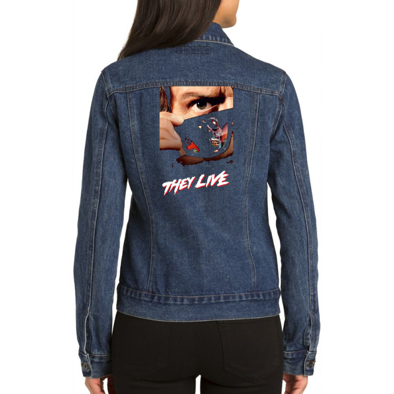 They Life's Ladies Denim Jacket by Damian | Artistshot