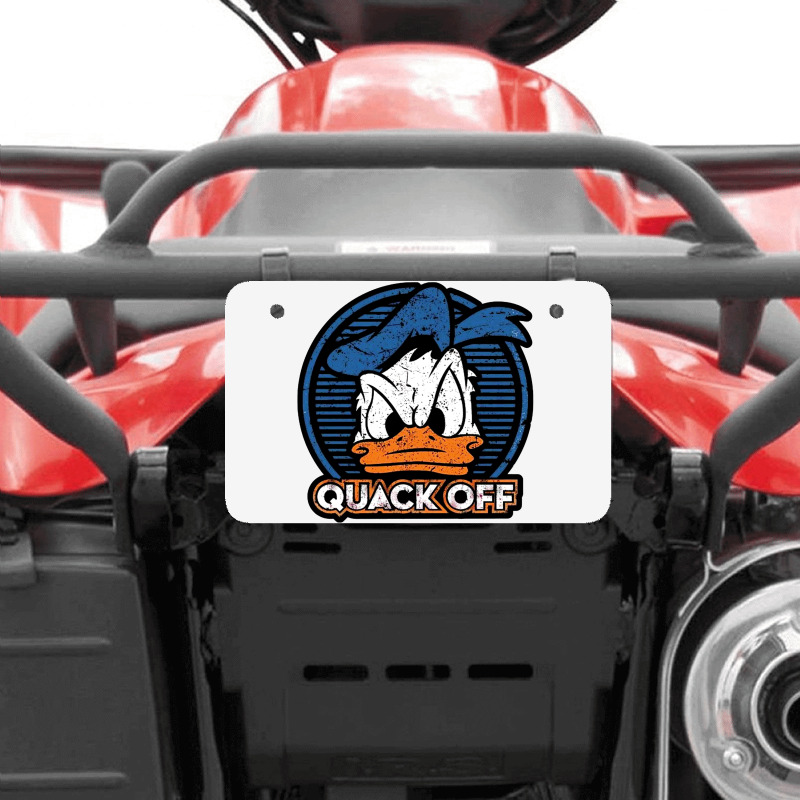 Quack Off Atv License Plate | Artistshot