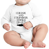 I Drink And Trip Long Sleeve Baby Bodysuit | Artistshot