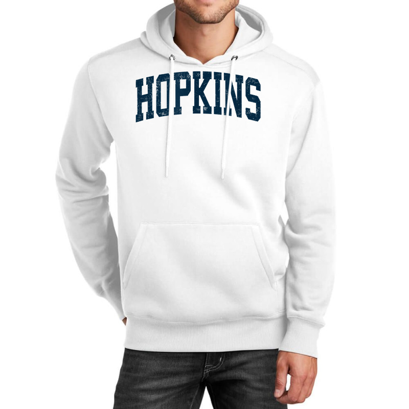 Hopkins Minnesota Mn Vintage Athletic Sports Navy Design T Shirt Unisex Hoodie | Artistshot