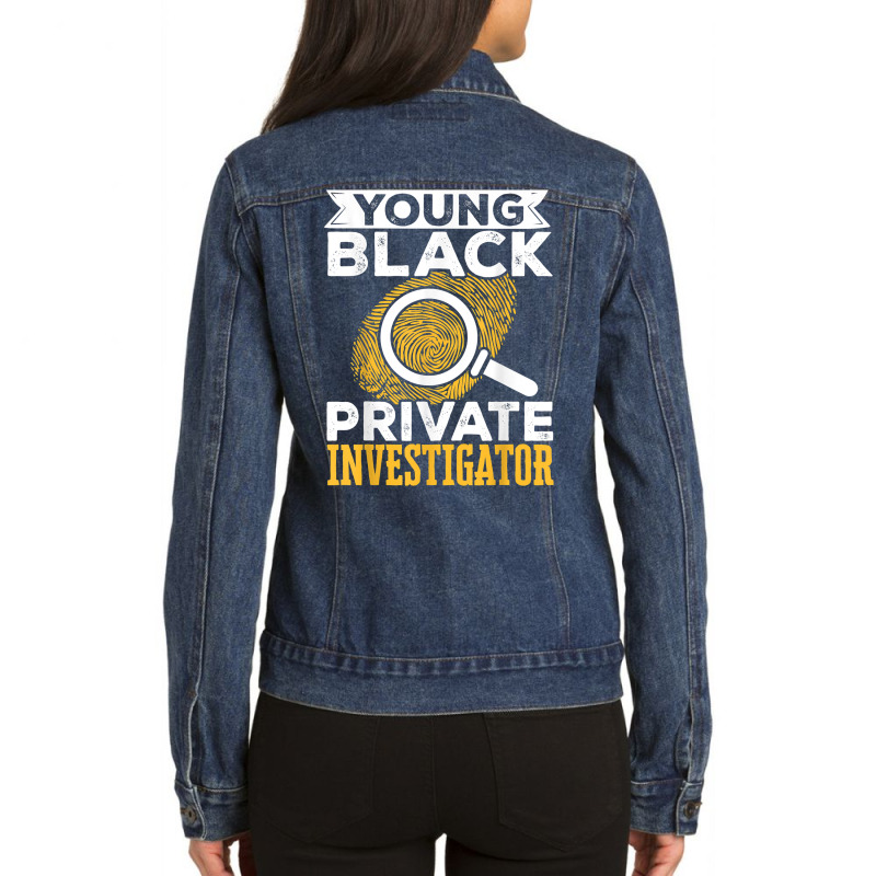 Secret Spy Private Eye Crimescene Investigator Yound T Shirt Ladies Denim Jacket by efronpngoick3 | Artistshot