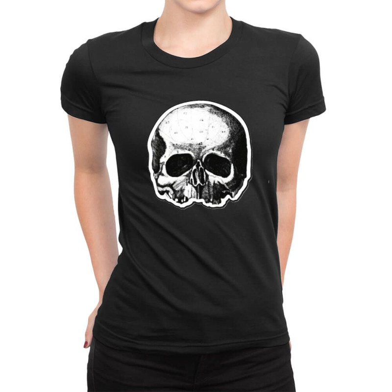 Bls Black Skull Ladies Fitted T-Shirt by rdach | Artistshot