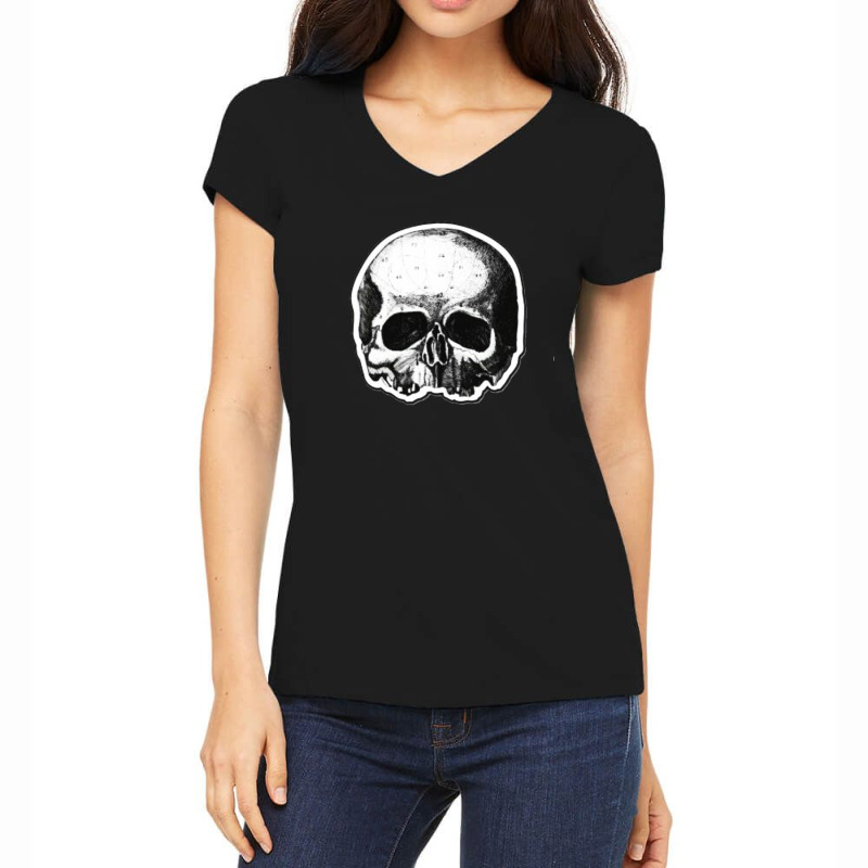 Bls Black Skull Women's V-Neck T-Shirt by rdach | Artistshot