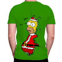 Homer Claus Christmas All Over Men's T-shirt | Artistshot