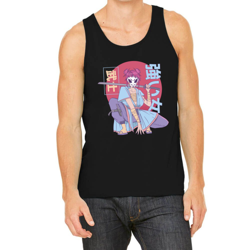 Anime Samurai Warrior Tank Top by SamKal | Artistshot