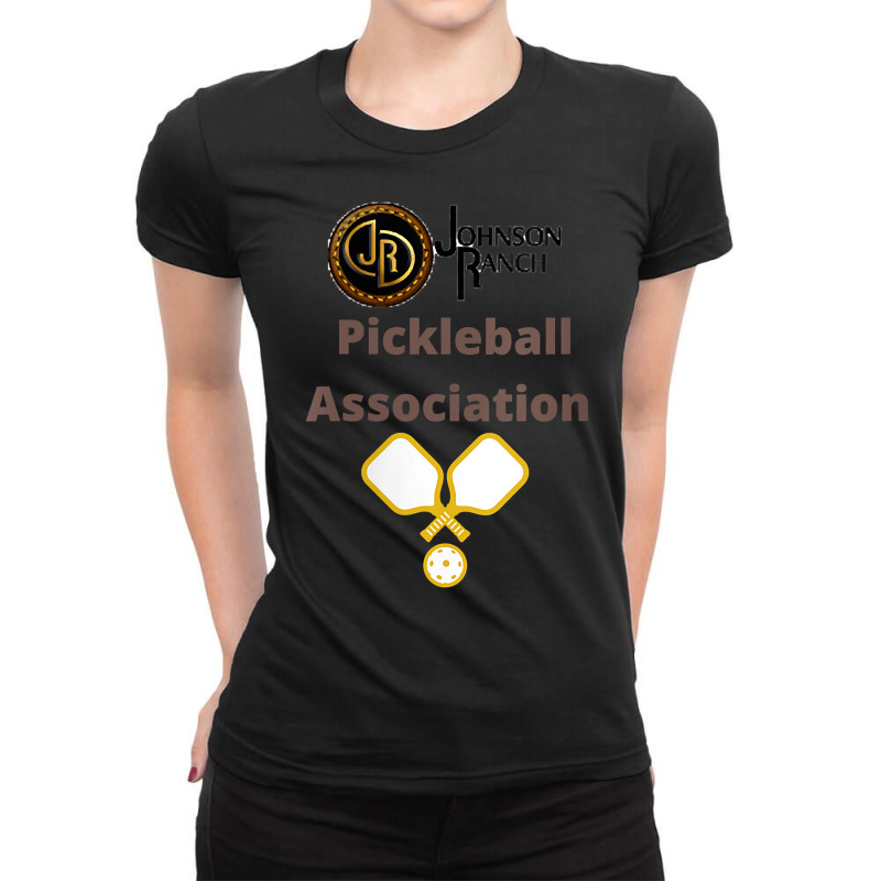 Womens Johnson Ranch Pickleball Association V Neck T Shirt Ladies Fitted T-Shirt by rostinoko | Artistshot