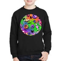 Halloween Round Earrings 4 Youth Sweatshirt | Artistshot