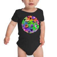 Halloween Round Earrings 4 Baby Bodysuit | Artistshot