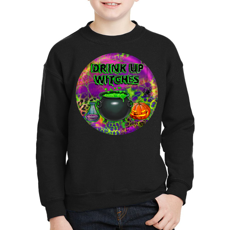 Halloween Round Earrings Youth Sweatshirt by BundleAndBundleShop | Artistshot