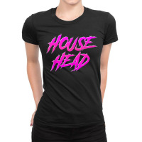 Househead   House Music Edm House Head Dj T Shirt Ladies Fitted T-shirt | Artistshot