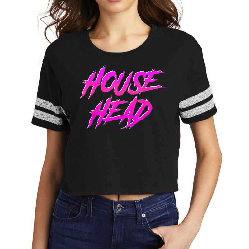 Househead   House Music Edm House Head Dj T Shirt Scorecard Crop Tee by RoyalStore | Artistshot