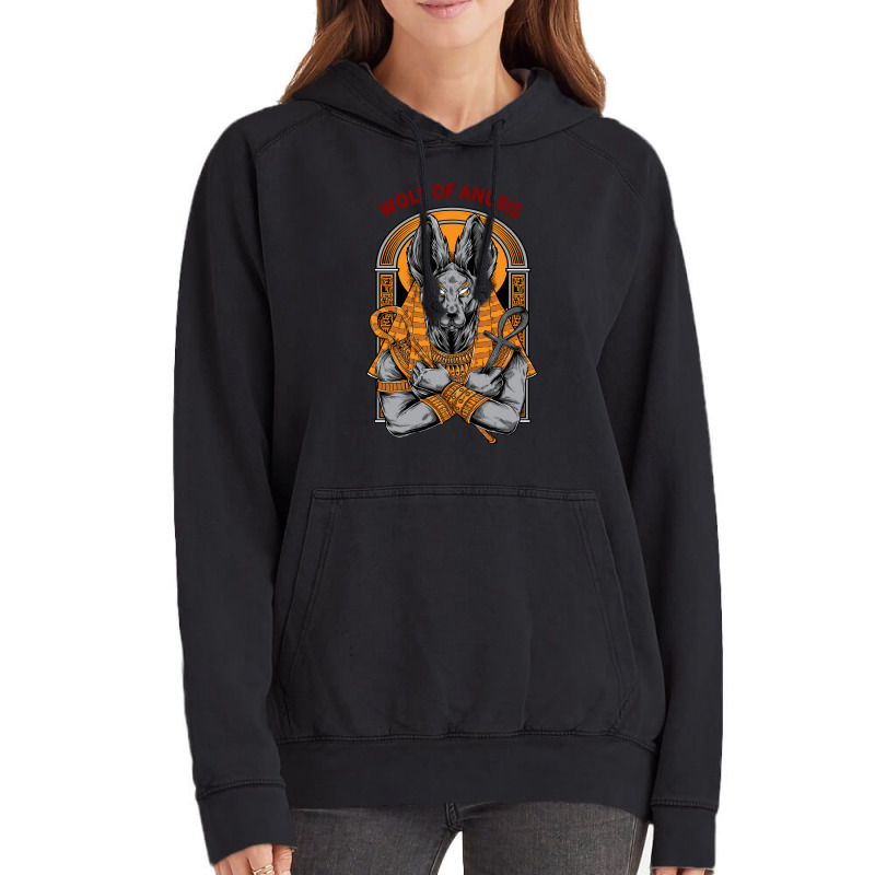 Wolf Of Anubis Vintage Hoodie by thebrandal | Artistshot