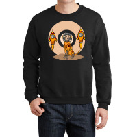 Cool Dog And Rockets Crewneck Sweatshirt | Artistshot