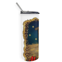 Merry Christmas Holy Family Skinny Tumbler | Artistshot