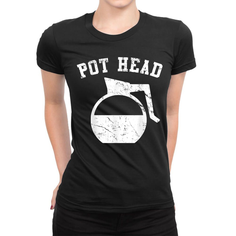 Coffee Pot Head T Shirt Ladies Fitted T-Shirt by Great Tshirt | Artistshot