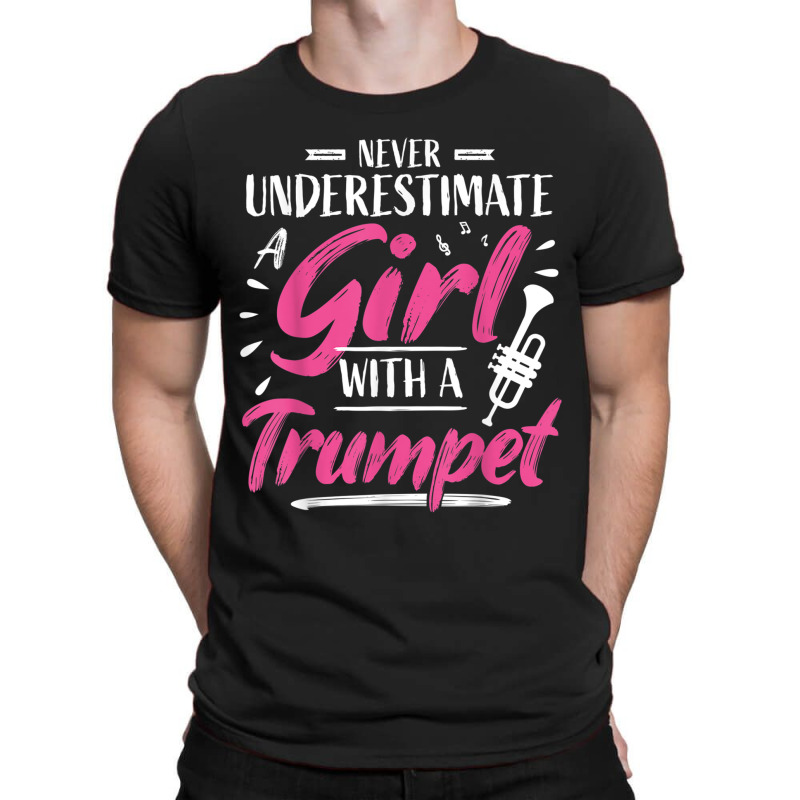 Girl Trumpet Player Saying Woman Trumpeter T-shirt | Artistshot