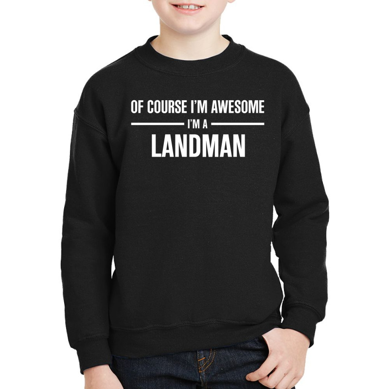 I'm Awesome I'm A Landman Youth Sweatshirt by thanchashop | Artistshot